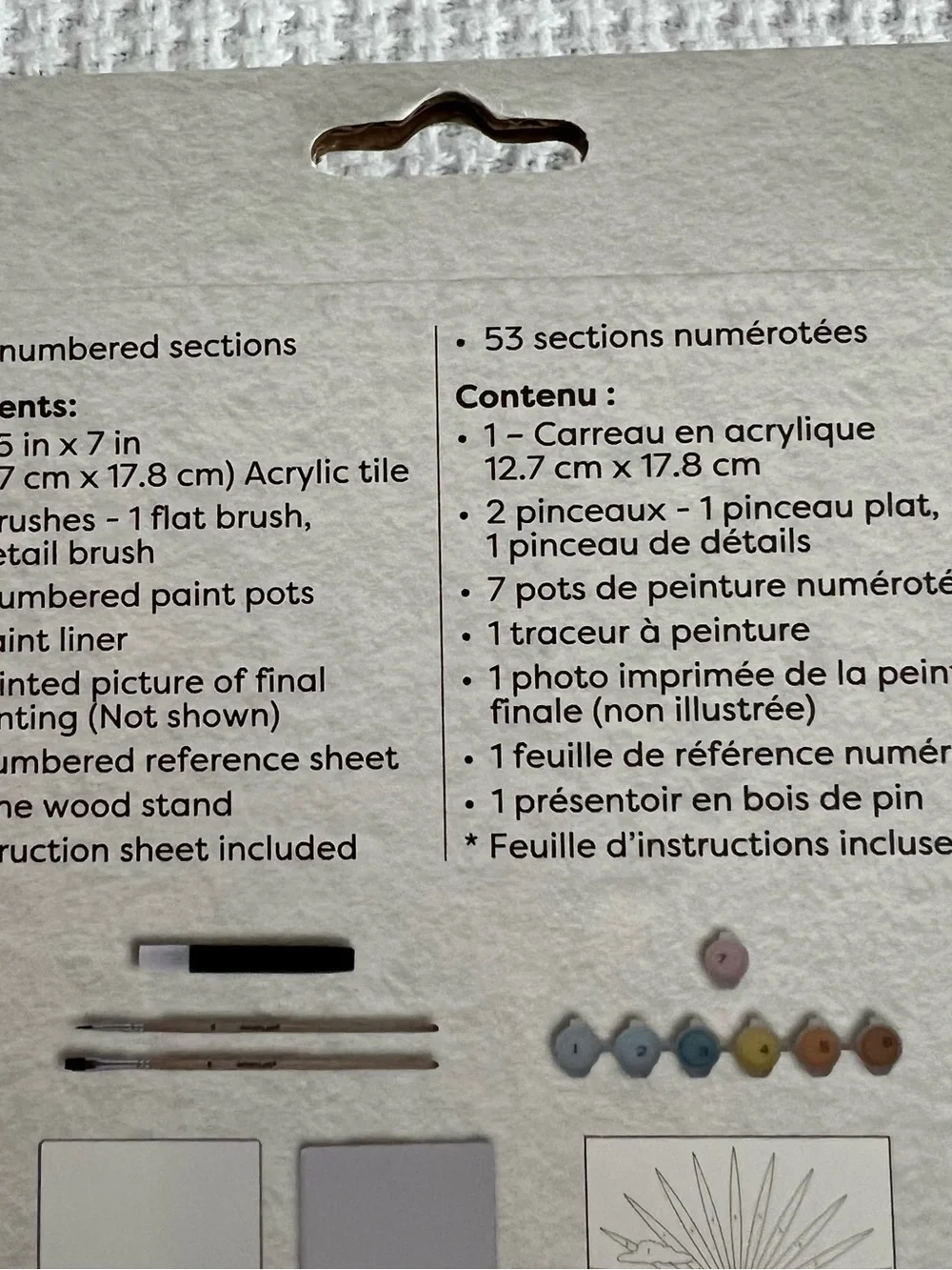 Sun & Clouds Paint-by-Number Kit - Pastel Colors